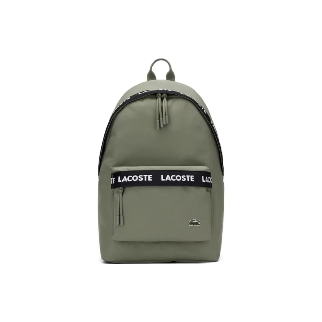 LACOSTE Fabric Backpack Large Size Unisex Clove Green