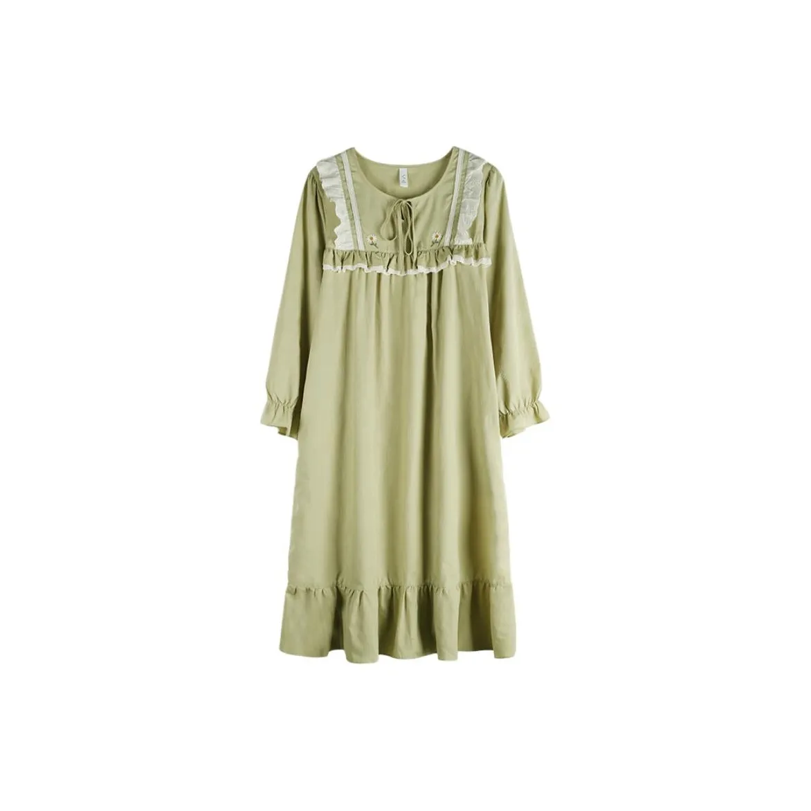 Xuan Liang Лаймово-зеленый Женские Ночные сорочки