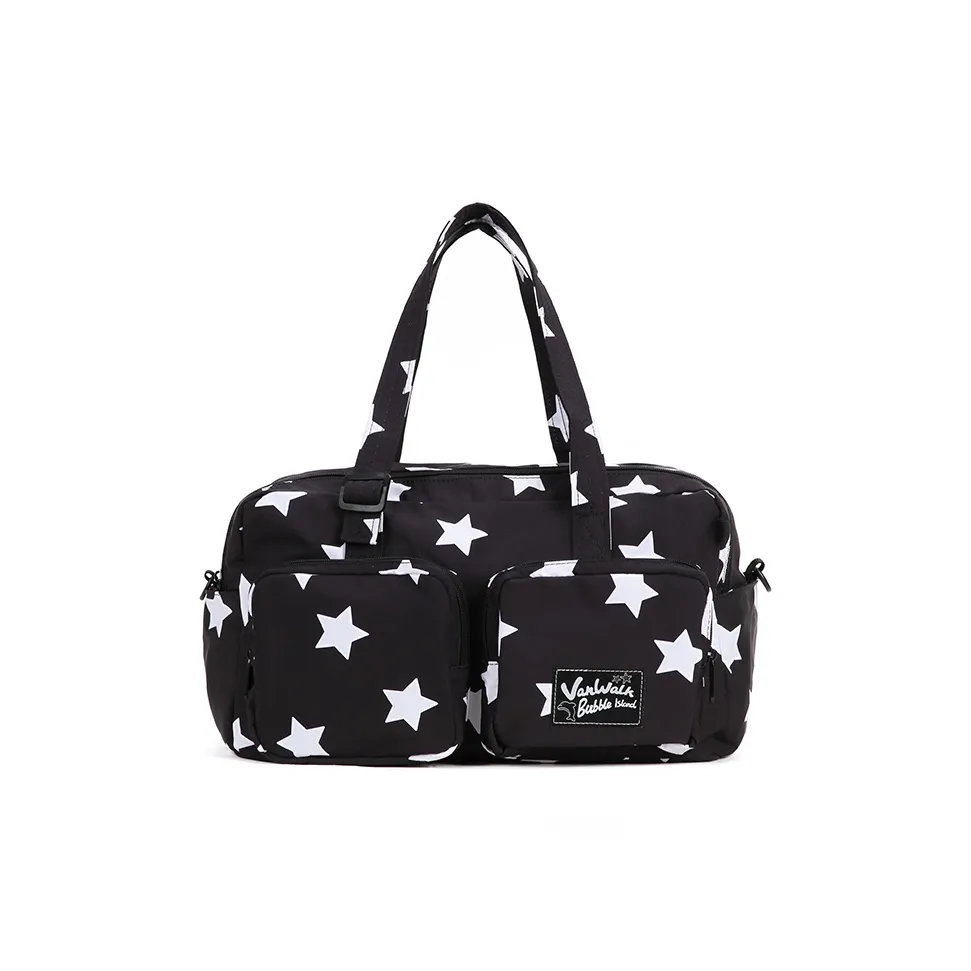 VANWALK Нейлоновая сумка через плечо сумка через плечо большая женская с звездами черный морской соленый Dudu белый