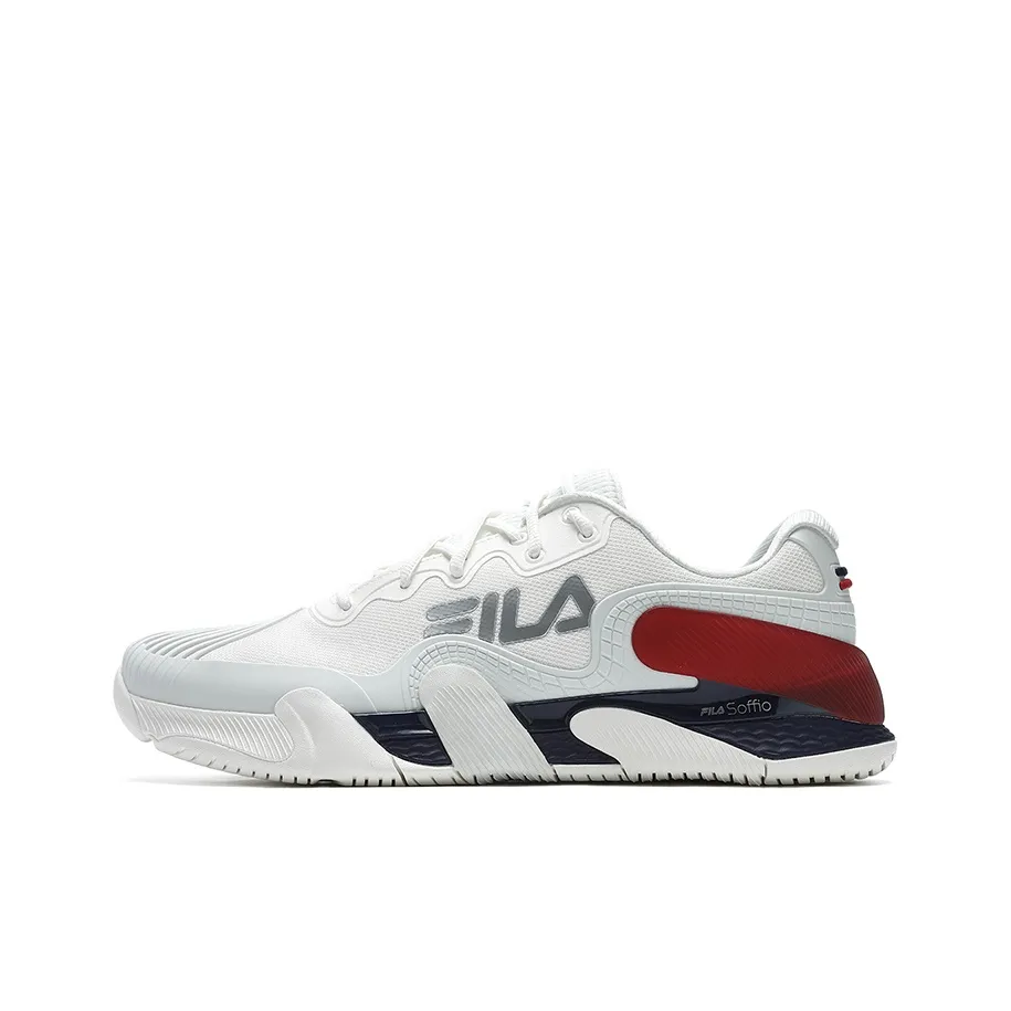 FILA Low Top Tennis Shoes Men's White Gray