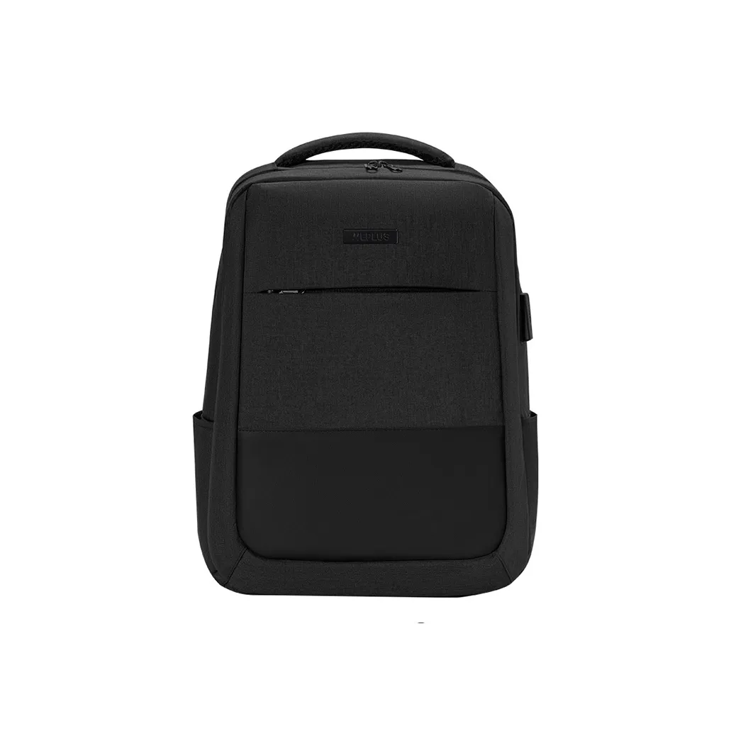 WEPLUS Cation Fabric Backpack Unisex Black Gray