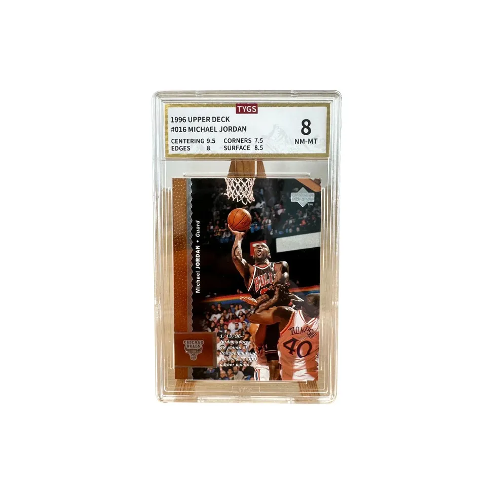 UPPER DECK Michael jordan Silber Bulls Basketball God 23 000 Points Milestone Teca Player Card 8 Points Graded Cards 1 Pc
