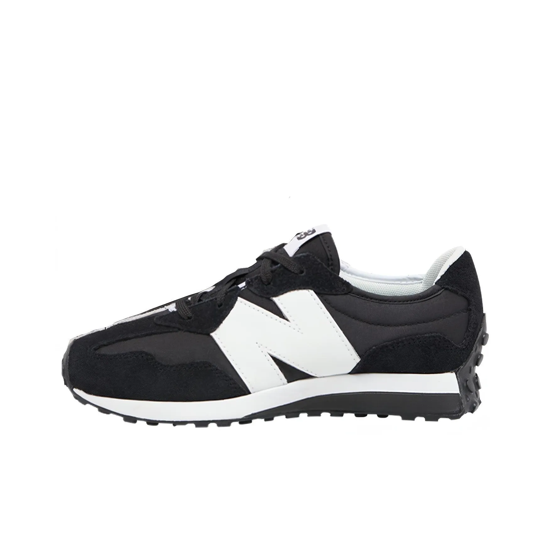 Foot Locker x New Balance NB 327 Low Top Kids Lifestyle Shoes Black White