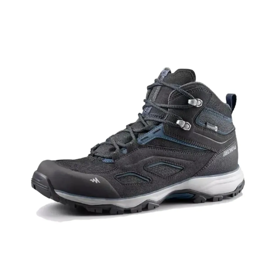 DECATHLON Durable Grip Mid Top Trekking Shoes Men's Black