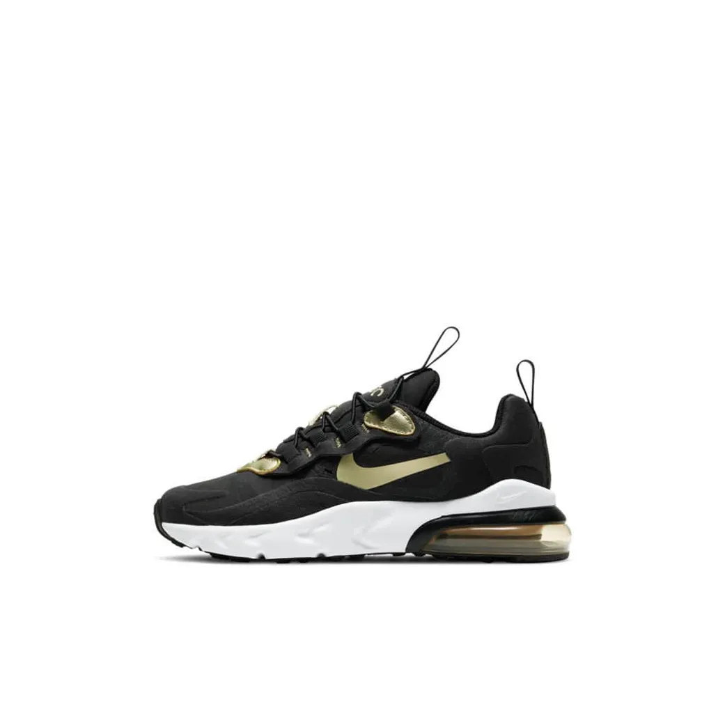 Nike Air Max 270 RT Low Топ Детские Лайфстайл Обувь Черный Золото Дети Возраст 3-7 Лет
