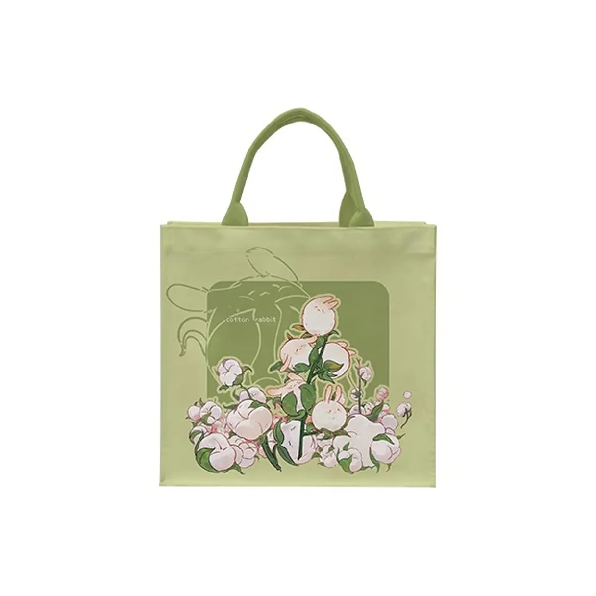 AOSONG Suede Technology Fabric Handbag Regular Unisex Green Soft Bunny