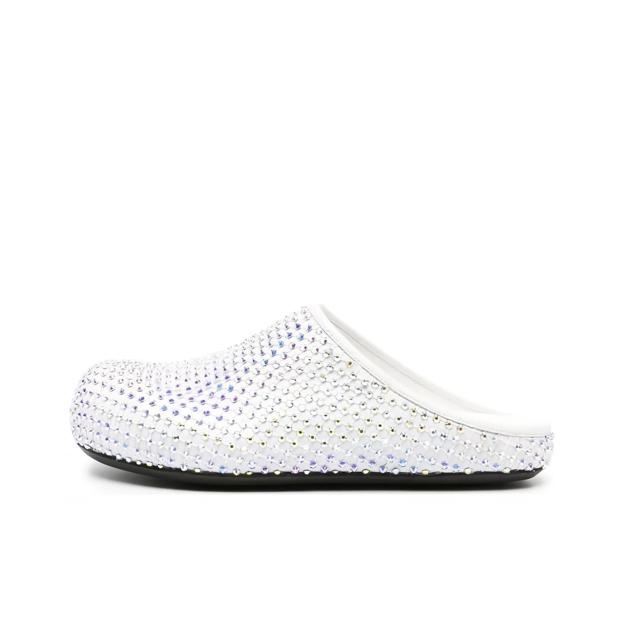 MARNI Glass crystals Leather Slippers