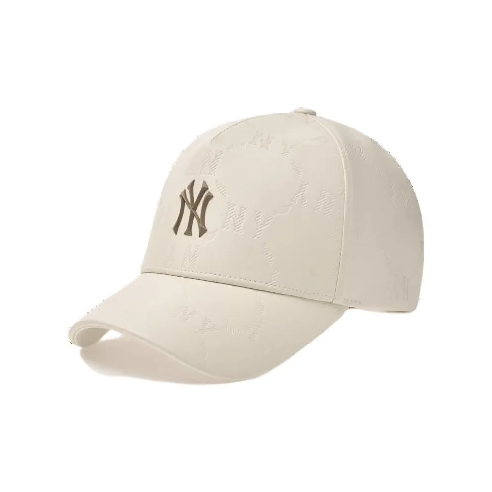 MLB Хлопок Кожа Кепки Унисекс Кремовый