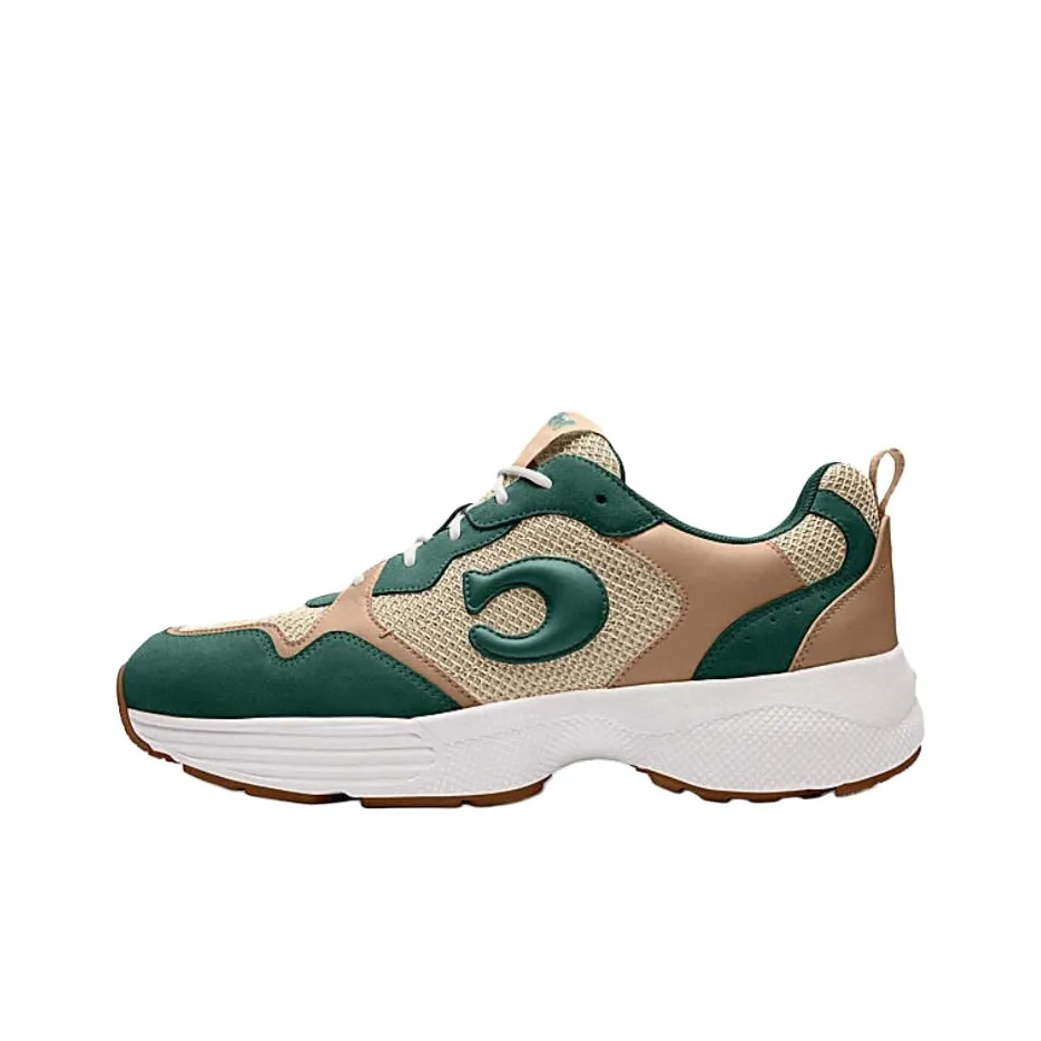 COACH Low Top Casual Shoes Men's Green