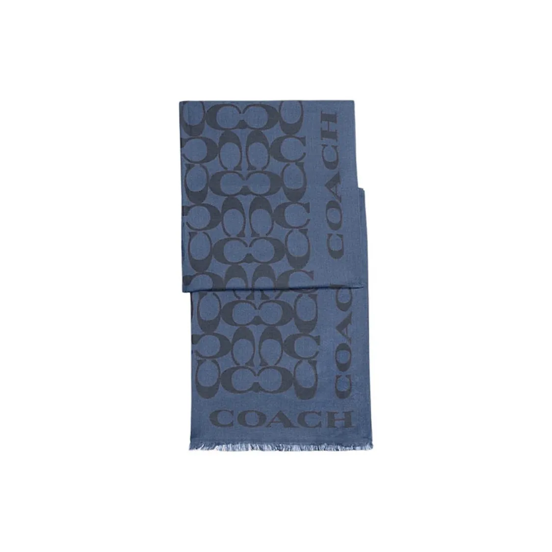 COACH Хлопок Палантины Женские Темно-синий