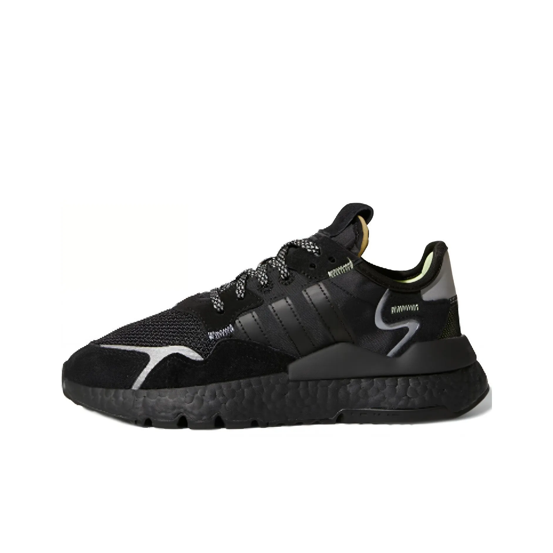 Adidas Originals Nite Jogger J Low Top Kids Lifestyle Shoes Black Teenagers