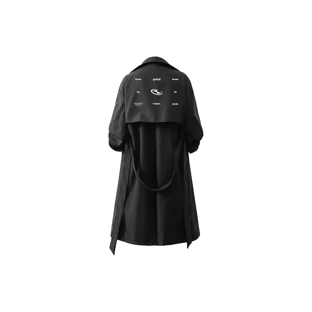 YOSICIL Trench Coats Unisex