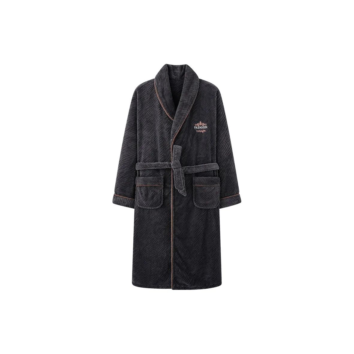 Mulong Family Sleep Robe Мужской Темно-Серый