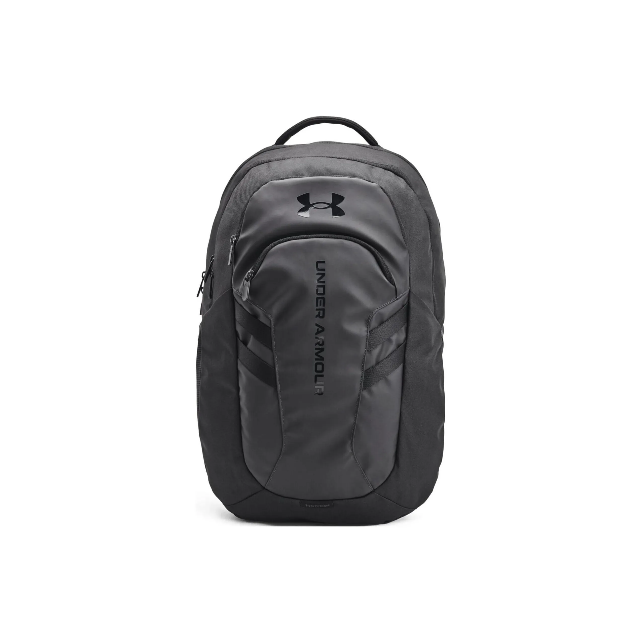 Under Armour Hustle Synthetic Leather Backpack Regular Unisex Black