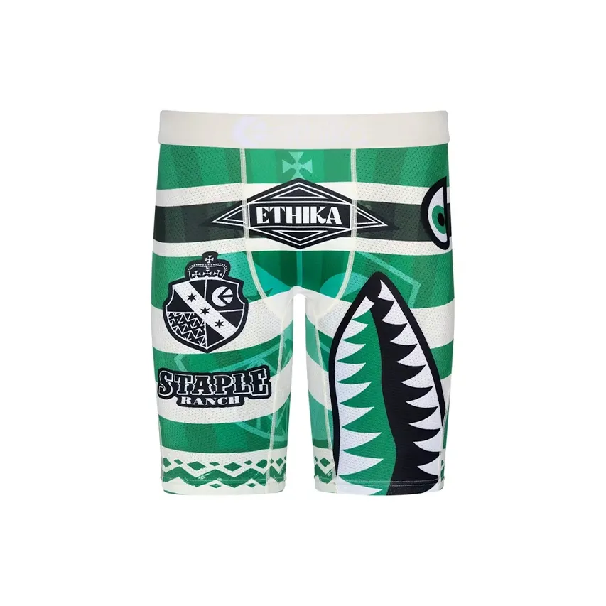 ETHIKA Трусы Мужские Зеленые Field Shark
