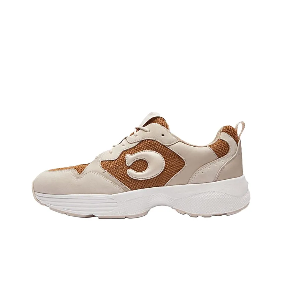 COACH Low Top Casual Shoes Men's Yellow