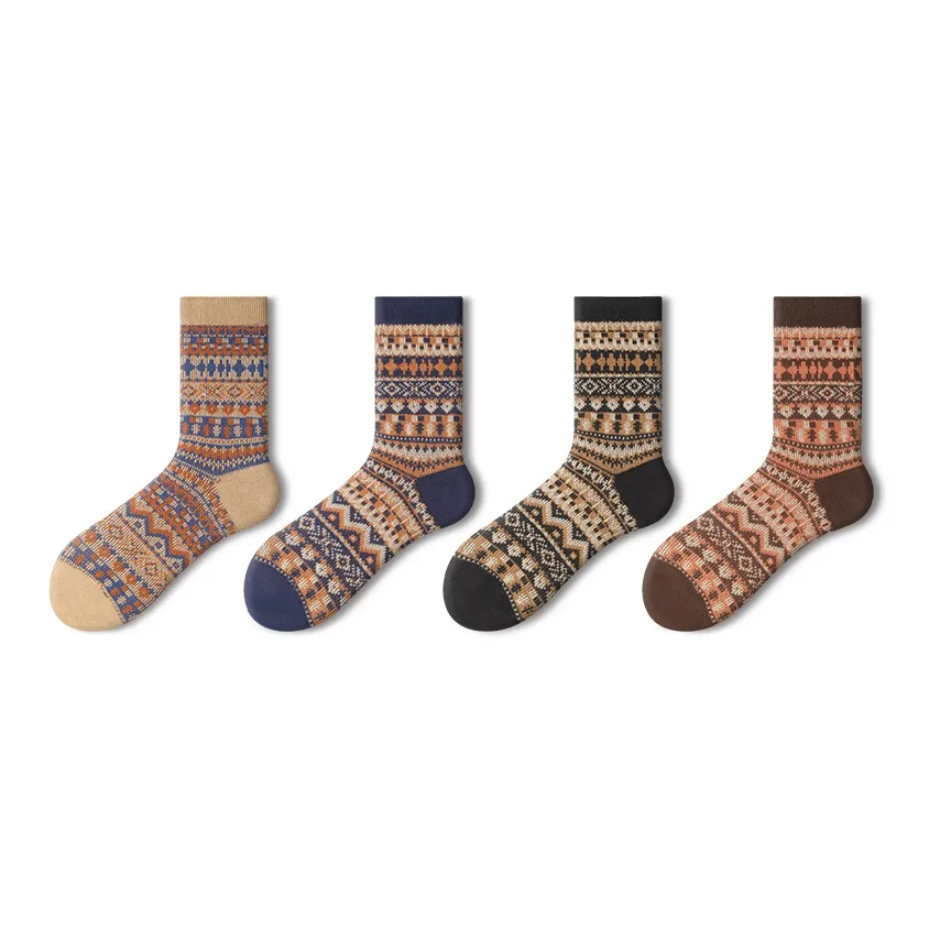 PRIMEET Носки Crew Осенние и Зимние Унисекс 4 Пачки