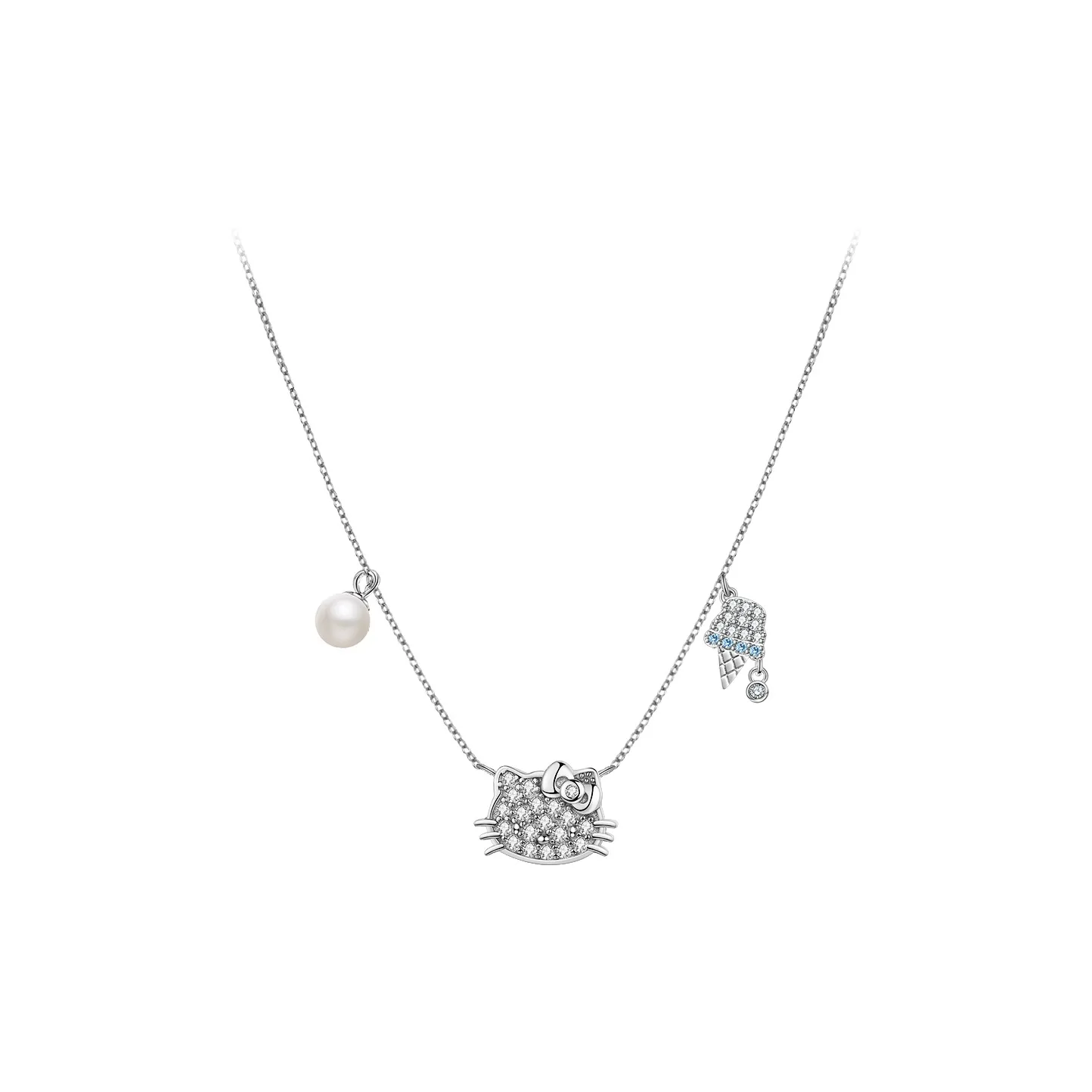 Санрио Hello Kitty HelloKitty Ice Cream Summer Sweet Style Unisex Versatile Necklace Мерч по IP