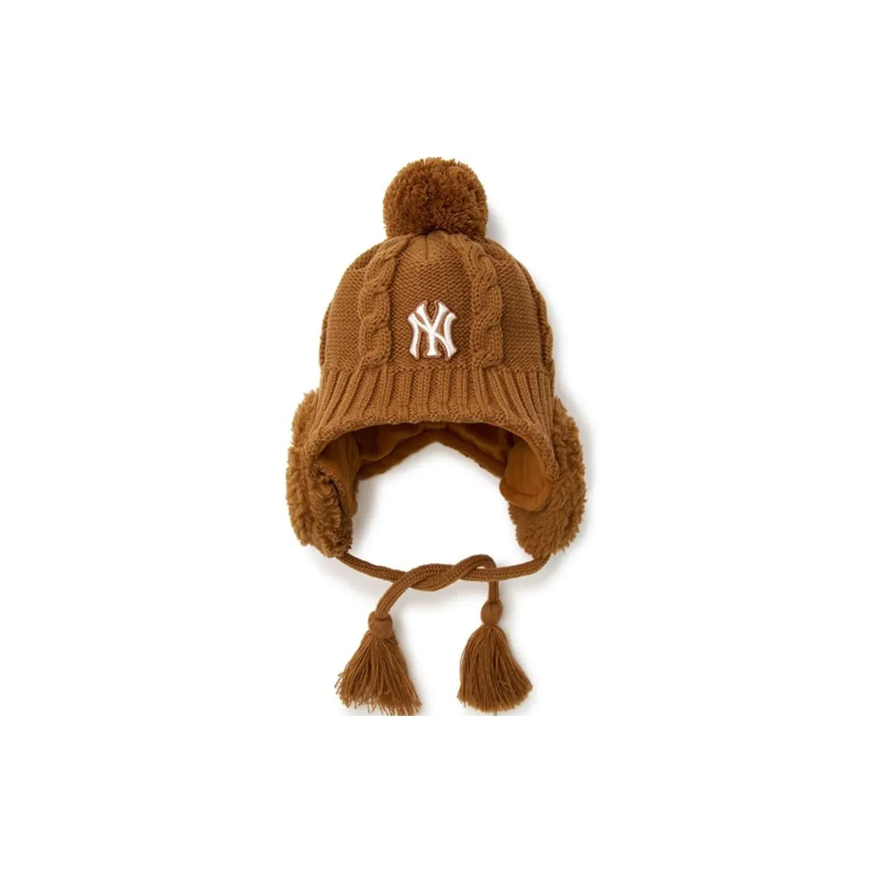 Шапки-бини MLB Base Logo Акрил Детский Коричневый