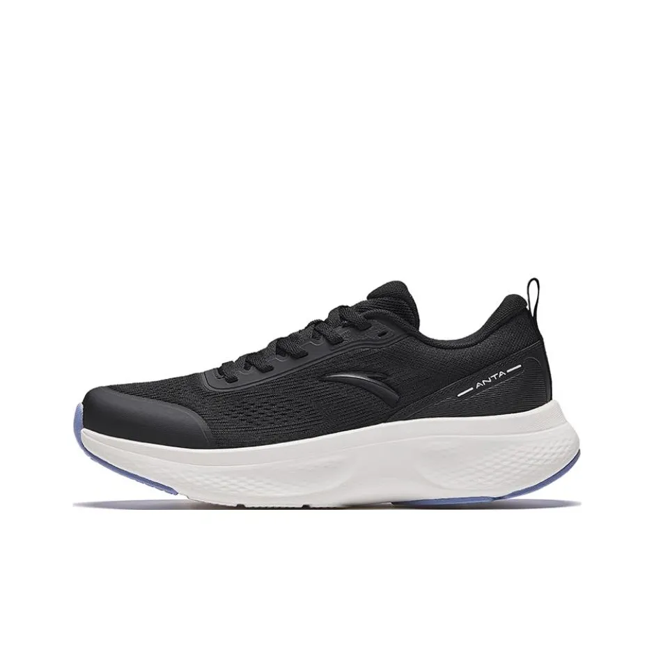 Anta Non-slip Lightweight Low-Top Training Running Shoes Women's Basic Black