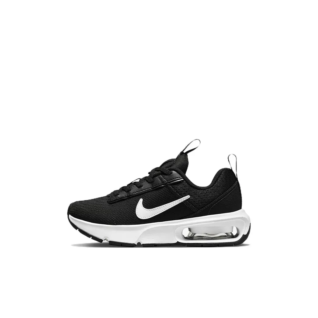 Nike Air Max INTRLK Амортизация Износостойкий Низкий Топ Детские Лайфстайл Кроссовки Черные Дети Возраст 3-7 Лет