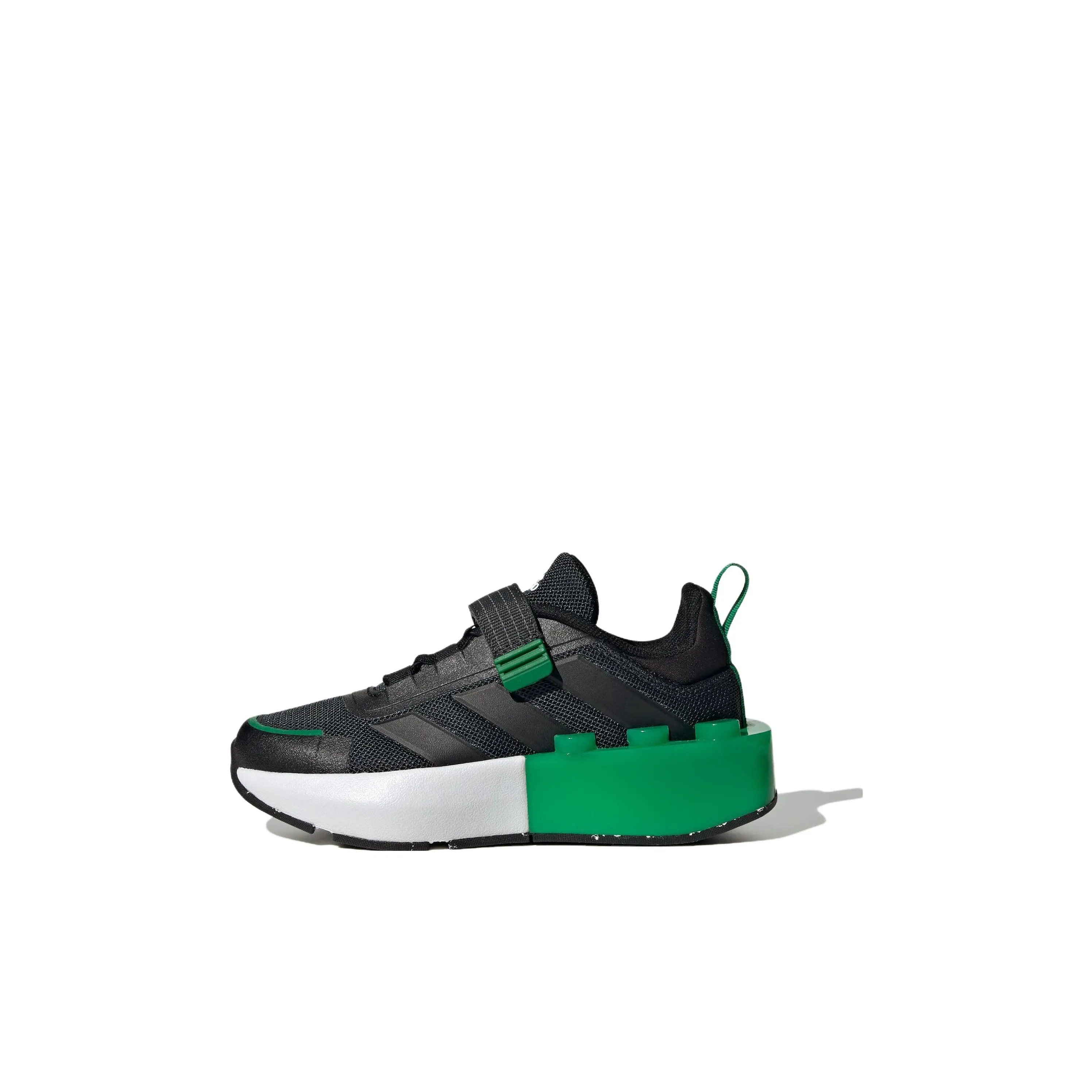 LEGO x Adidas Tech Rnr Устойчивый к истиранию Низкий Топ КIDS Lifestyle Shoes Черный Зеленый Детский