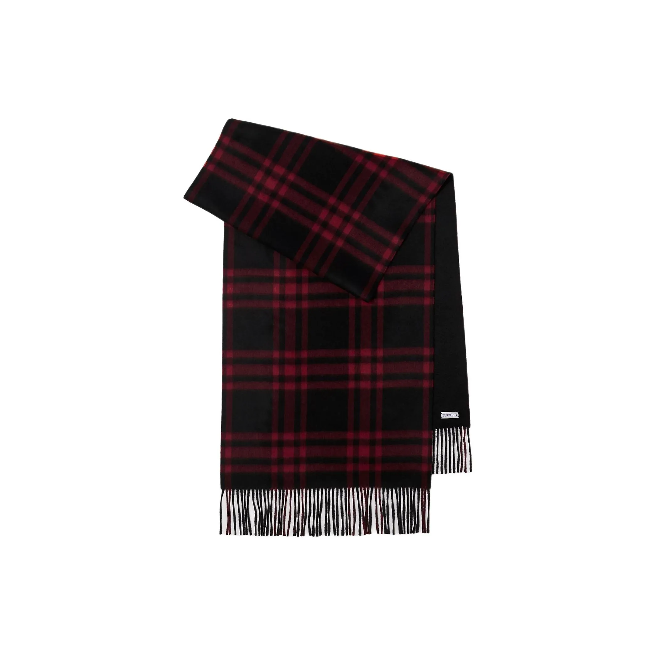 Burberry Cashmere Knit Scarves Unisex Red