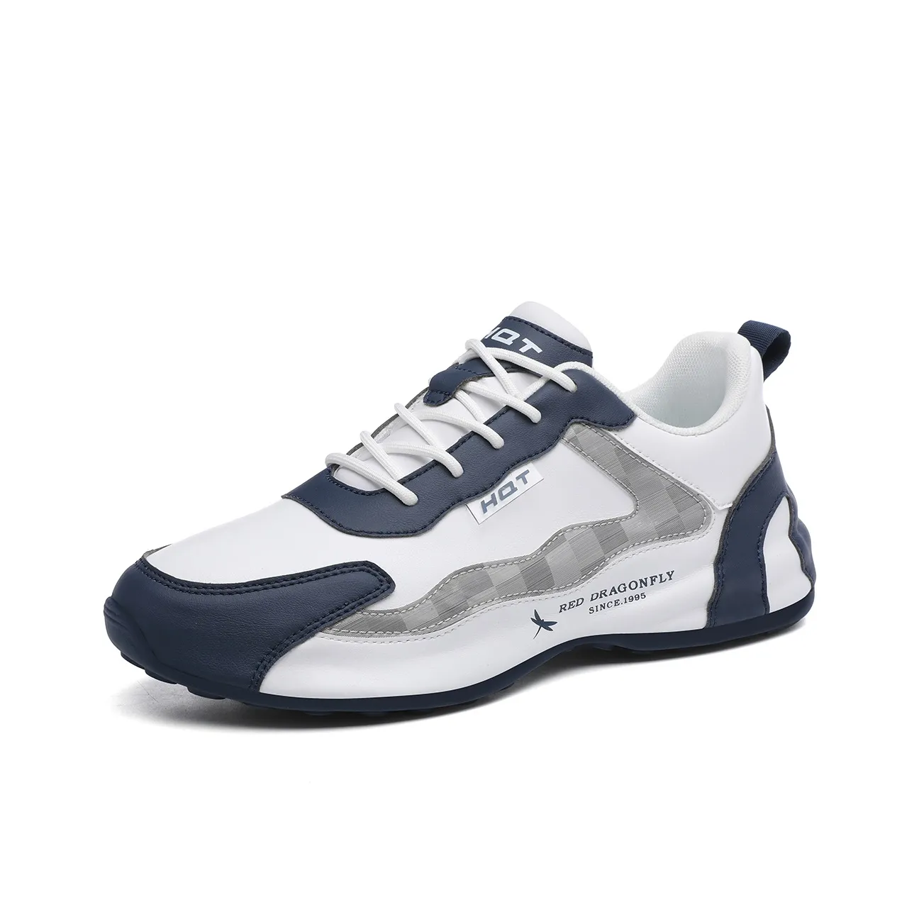 RED DRAGONFLY Casual Shoes Men Low Top White/Blue/Black