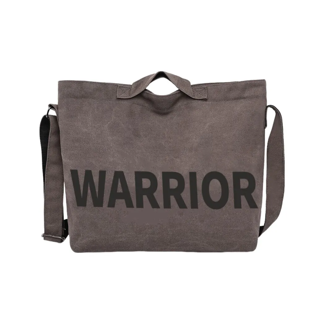 Warrior Холст Плечевая сумка Стандартная Унисекс Черная