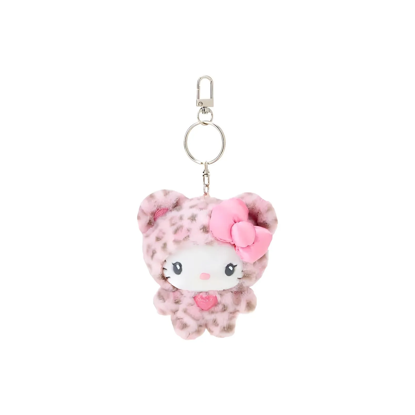 Санрио Hello Kitty Розовый Леопард С принтом Кукла Плюшевая Подвеска 14 см Высота