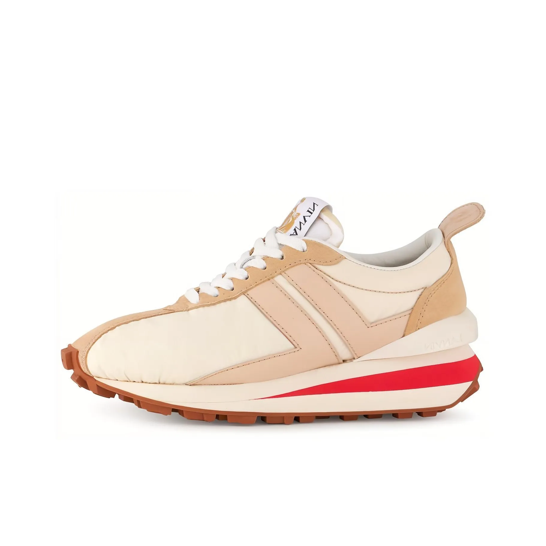Lanvin Bumpr Anti Slip Wear Resistant Low Top Casual Shoes Women's Beige