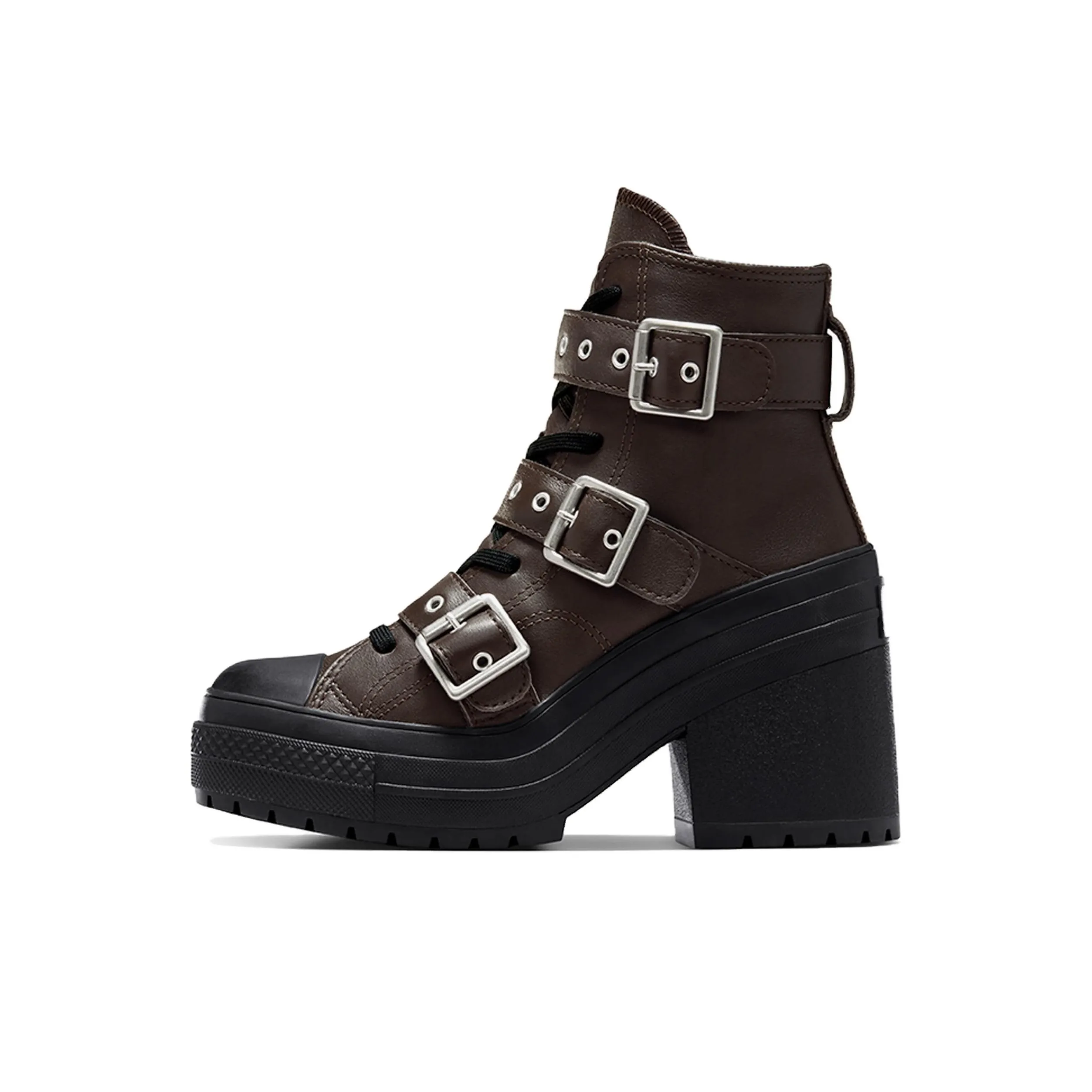 Converse Chuck 70 De Luxe Heel Leather High 'Buckle Fresh Brew' Women's