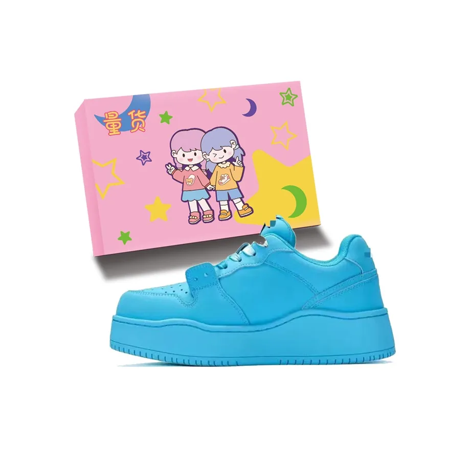 LIANGHUO Slip-resistant Амортизация Ударостойкость Устойчивость к истиранию Низкий топ Скейтборд Кроссовки Женские Синий