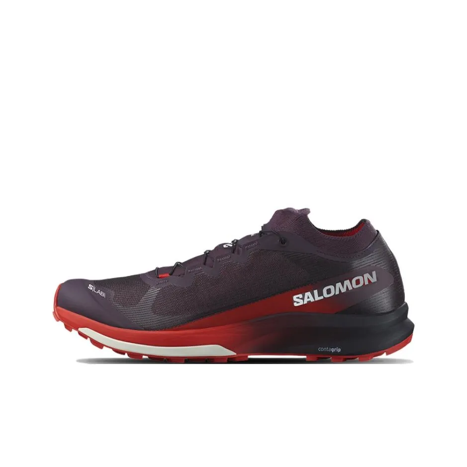 SALOMON S LAB ULTRA 3 Противоскользящие устойчивые к истиранию низкий топ беговые кроссовки унисекс черный