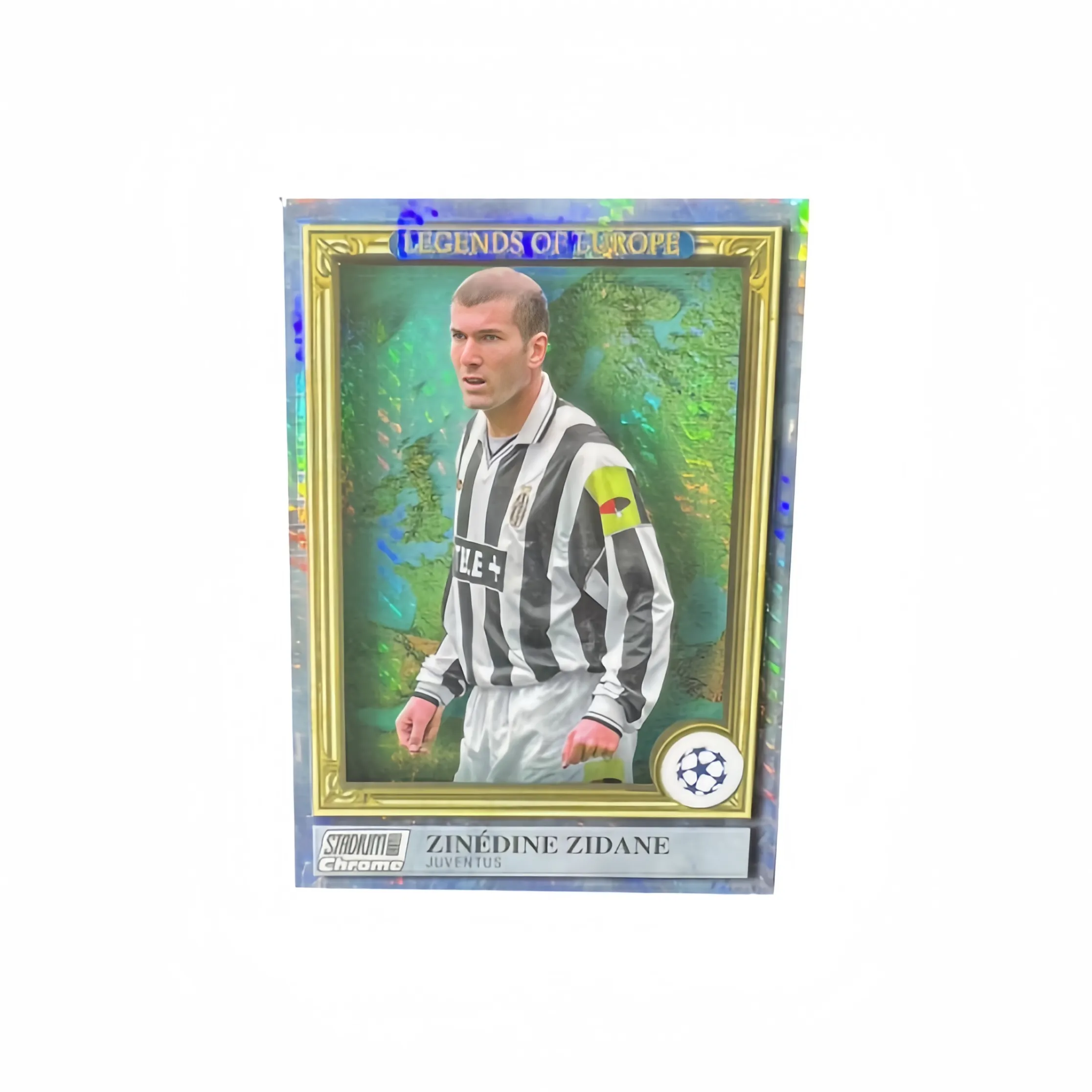 Topps Champions League Зидан Франция HUANGMA JUVENTUS Футбол Игрок Карта Карта пройдет Спортивные карты 1 шт