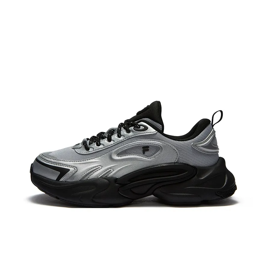FILA FUSION FORCE Gravity Shoes визуально увеличивает рост Низкий топ Повседневная обувь Женская Silverware Серый Черный