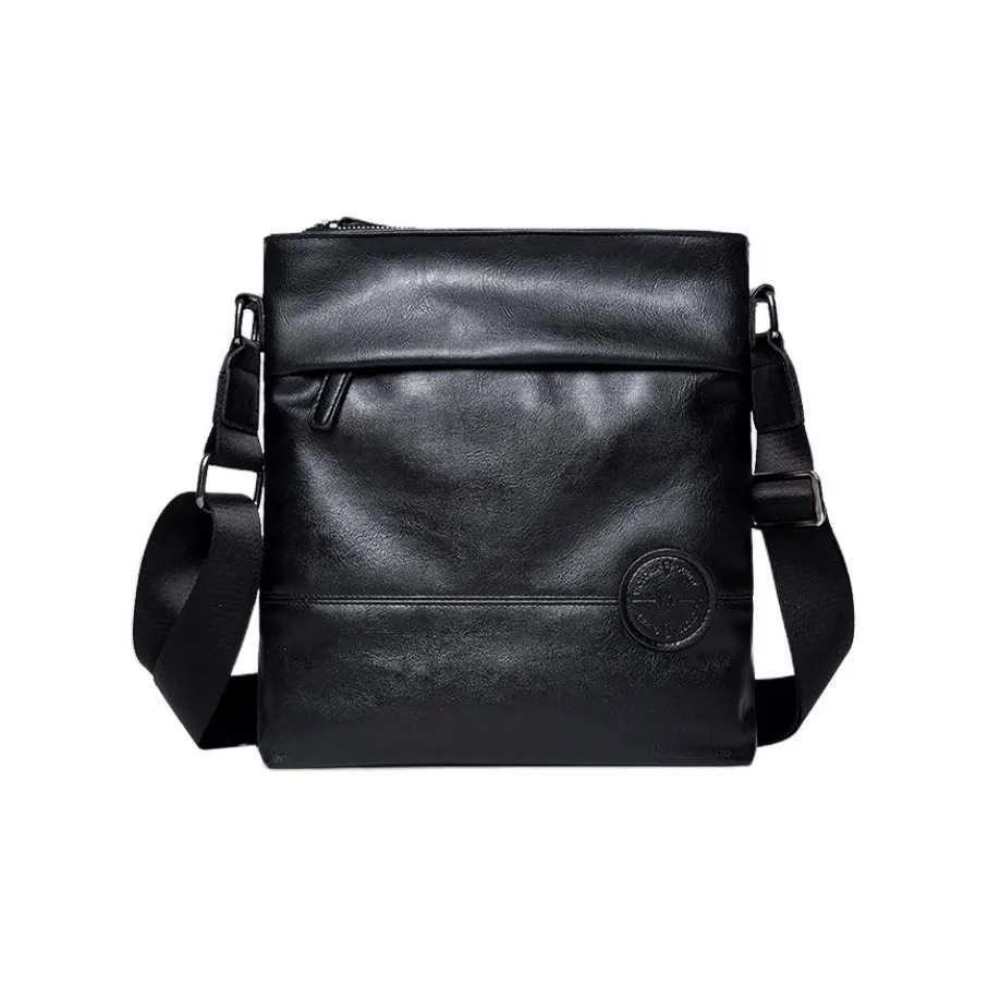 Victorian Traveler PU Shoulder Bag Men's Black