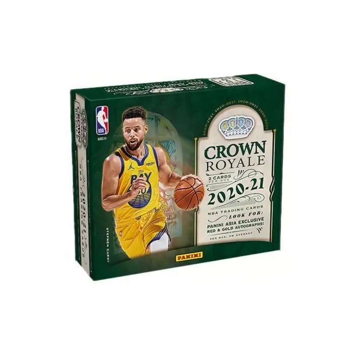 Панини Stephen Curry NBA Star 2020 21 Crown Royale Баскетбольная карта Азиатская версия Спортивные карты 1 коробка включена