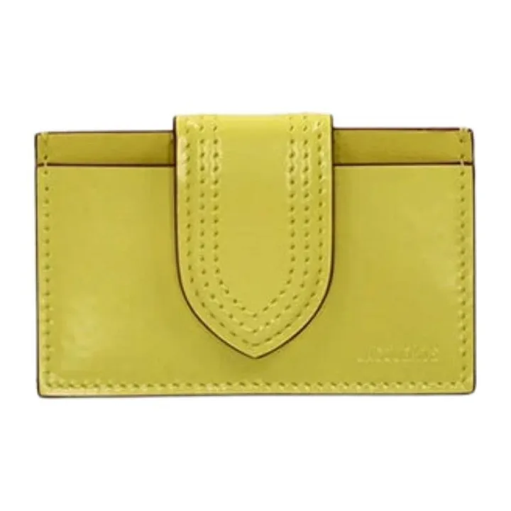 Jacquemus Leather Card Holder Women's Yellow