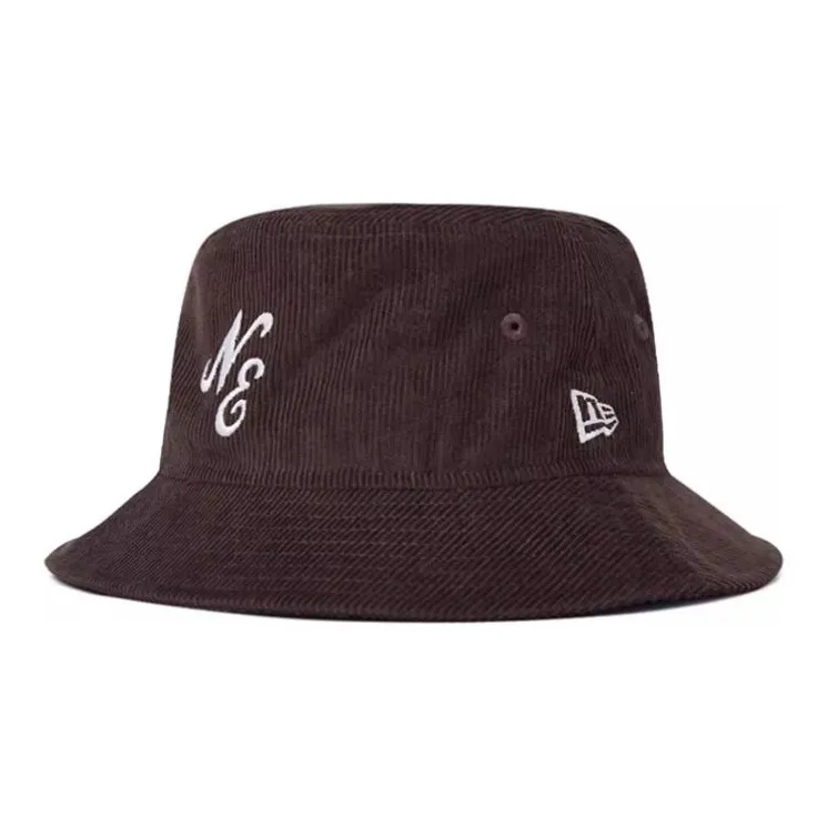 New Era Cotton Bucket Hats Unisex Black Walnut