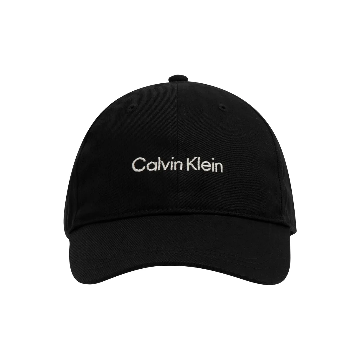 CALVIN KLEIN 100% Cotton Baseball Caps Unisex Space Black