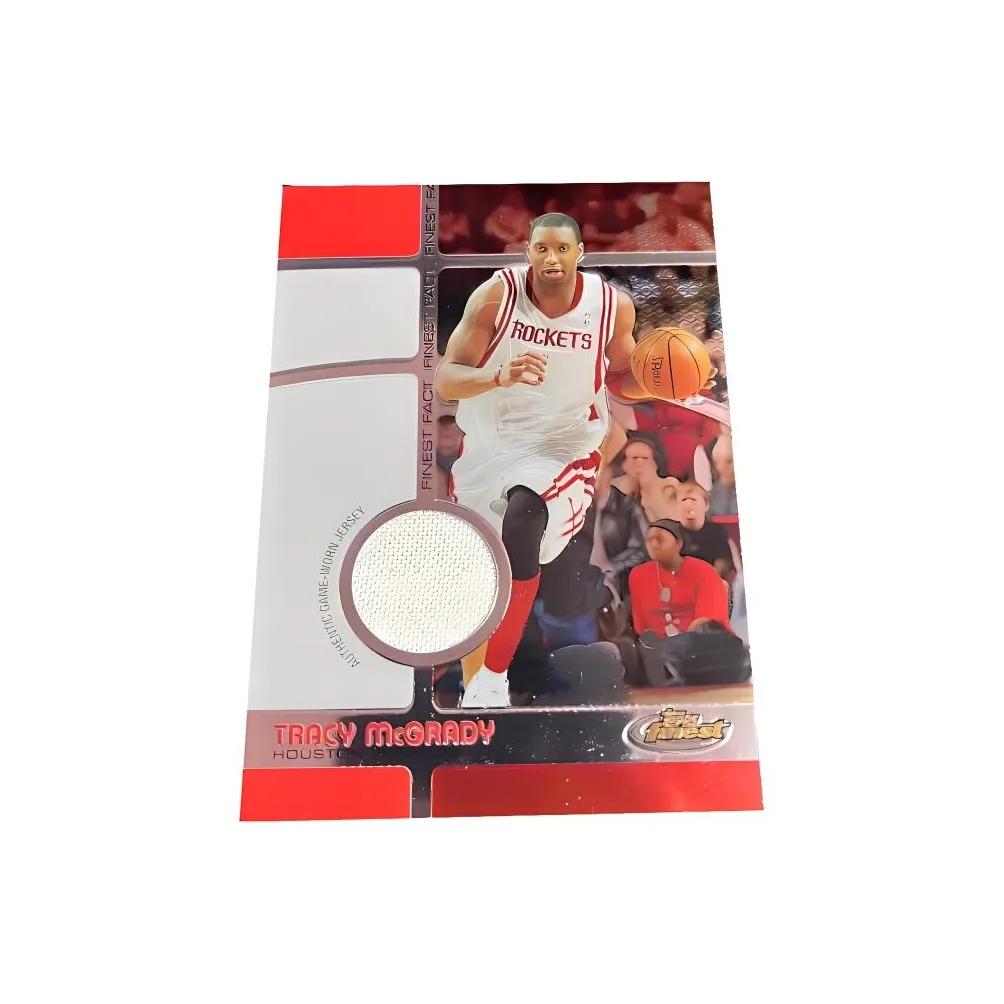 Topps Трэйси Макгрэди 2006 Ракета Finest 2080 Серийный Джерси Материал Баскетбольная Карта Карта Товар Access