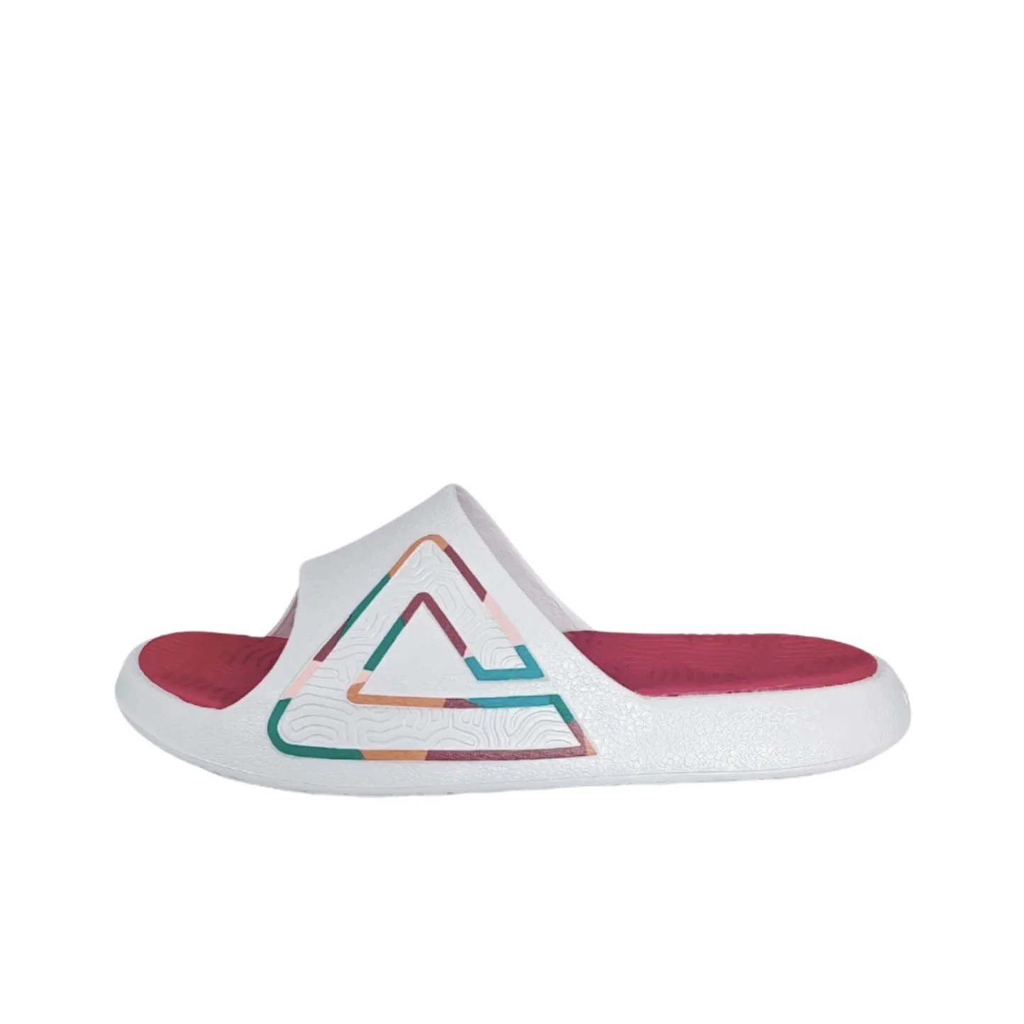 PEAK State Pole Classic Drag Slip-Resistant Abrasion-Resistant Slide Slippers Unisex White Red