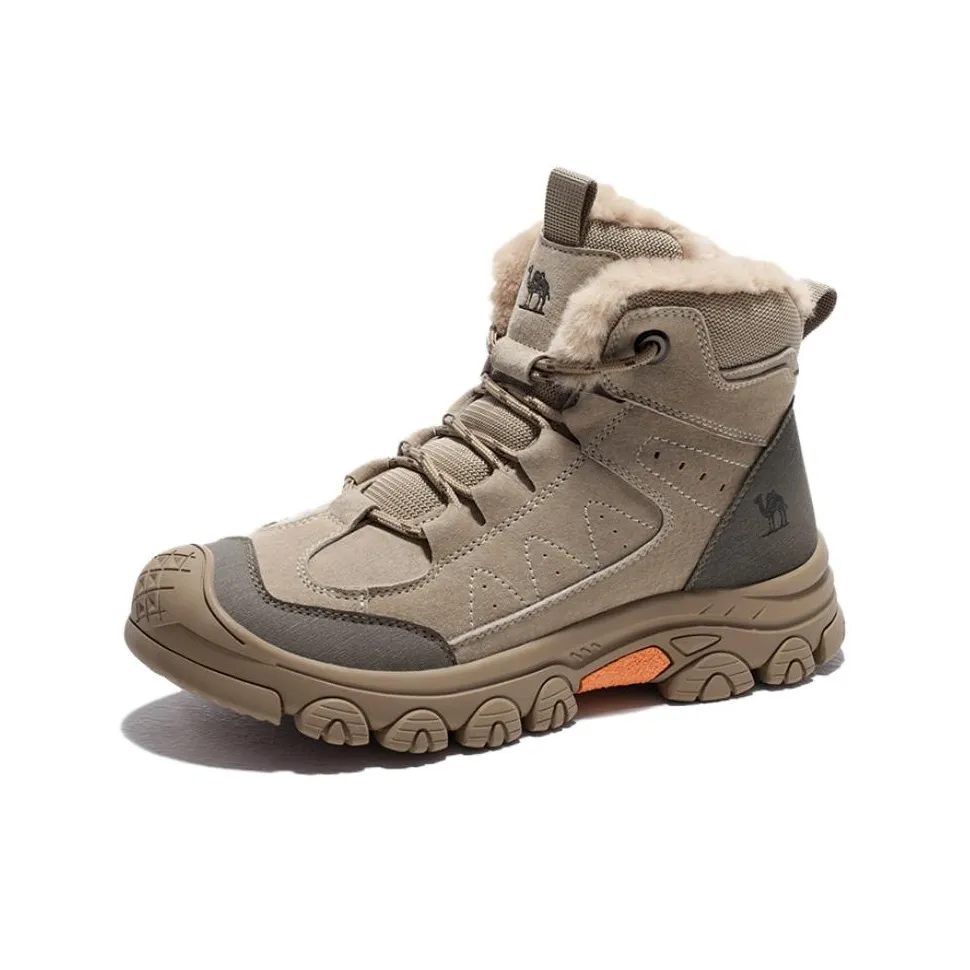 CAMEL Slip-resistant Abrasion-resistant High Top Hiking Shoes Men's CAMEL Противоскользящие Износостойкие Высокие Кроссовки для активного отдыха Мужские