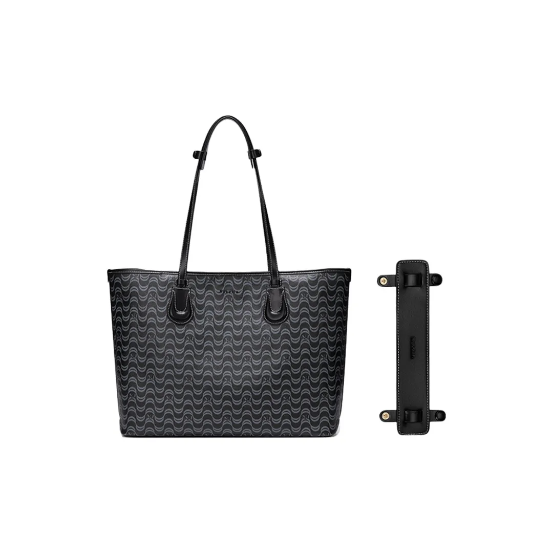 NUCELLE Экологичный Покрытый Веганская Кожа Легкий Плечевой Компьютерный Большой Сумка Женская Многоцветная