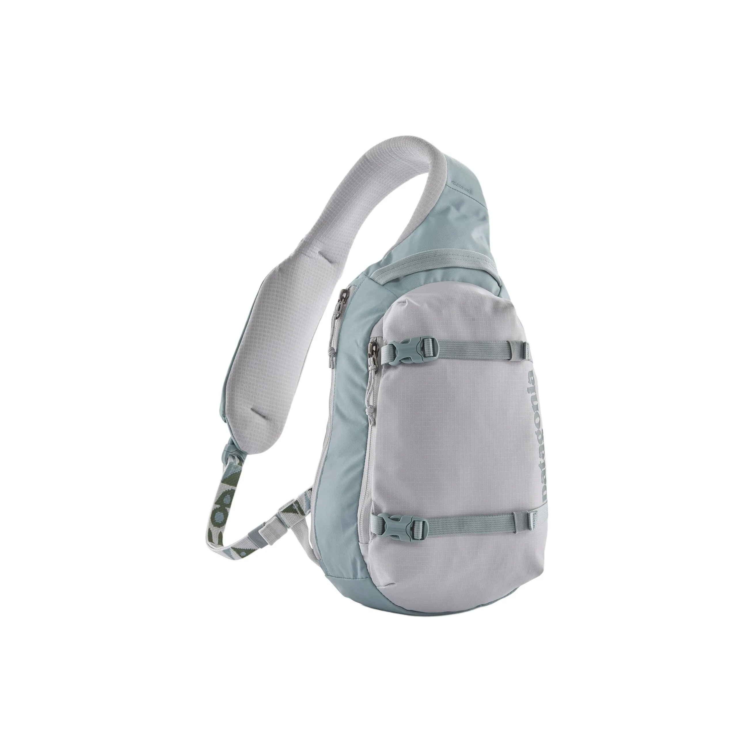 Patagonia Recycled Polyester One Shoulder Crossbody Fanny Pack Sling Bag Regular Unisex Crystalline Gray