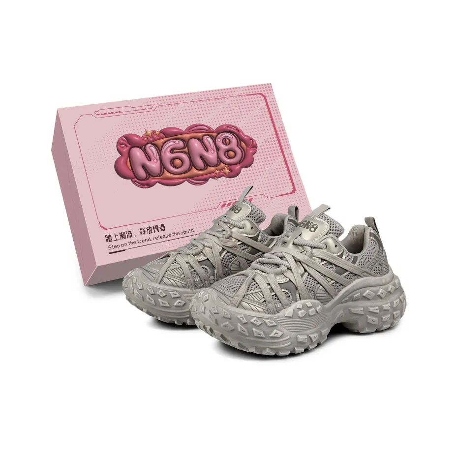 N6N8 Cushioning Lightweight Height Increasing Low top Chunky Sneakers Women's