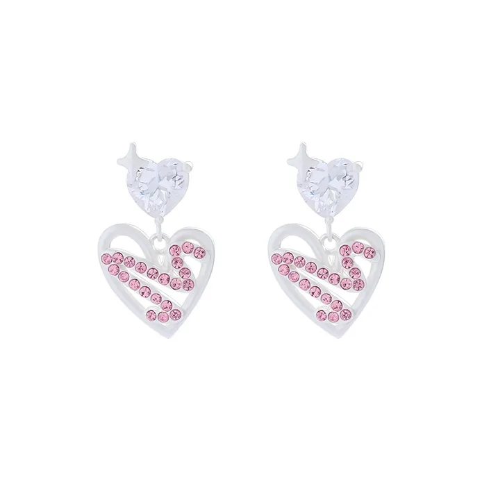 TUTAE Циркон Серьги Женские Розовые