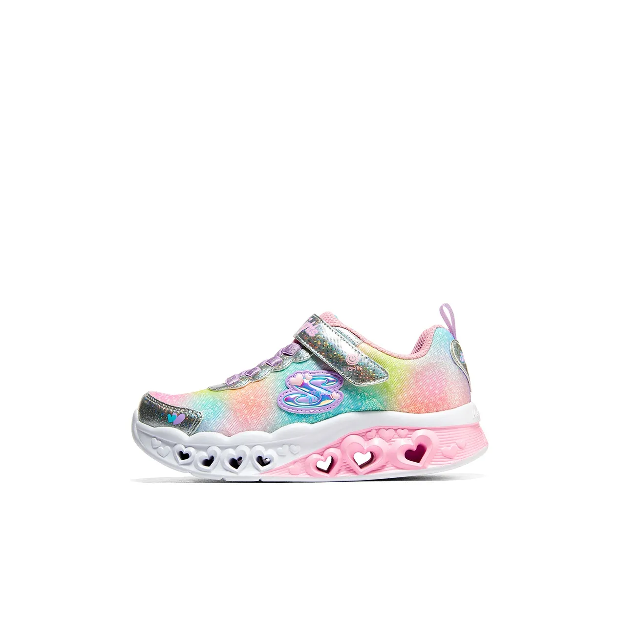 Skechers Flutter Heart Lights Low Топ KIDS Lifestyle Shoes Розовый Детский