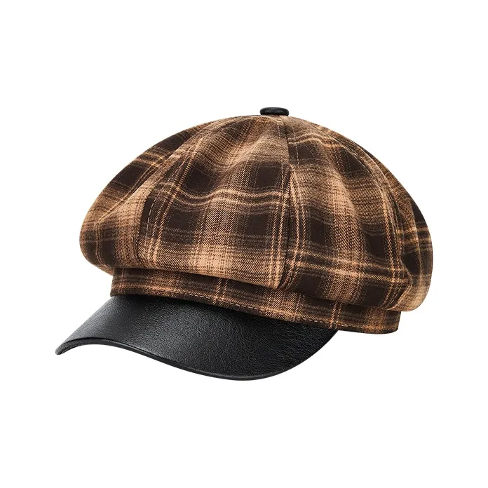 MUYKUY Хлопок PU кожа Береты Женские